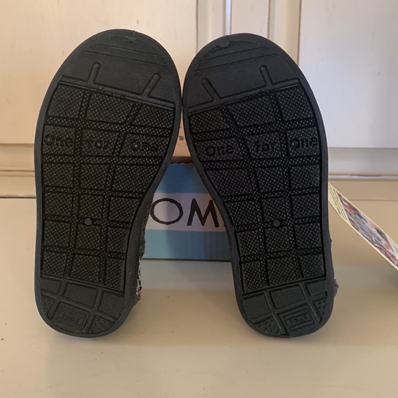 TOMS Size Tiny 7 Multi Houndstooth toddler - Picture 6 of 8